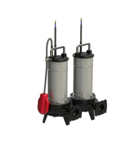 HYDROPOMPE Serie FGR Elettropompe sommergibili in ghisa con trituratore per sollevamento acque reflue